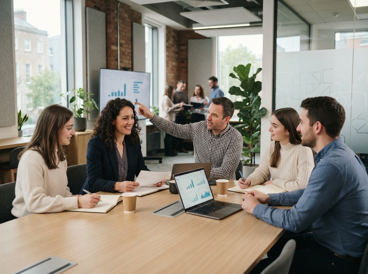 Prime Suretance team reviewing AI-driven portfolio risk analytics